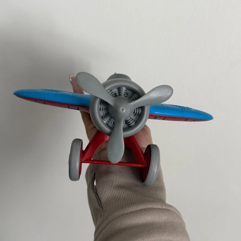 Blue Toy Plane for Kids - Durable Plastic Play Aircraft
